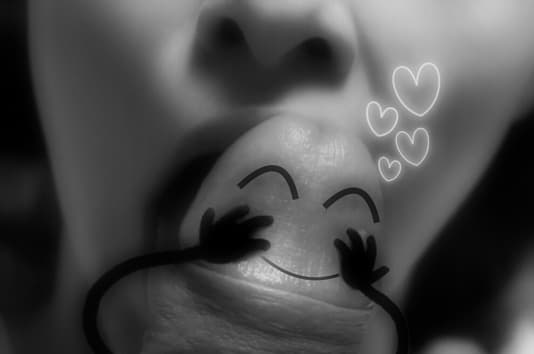 Photomontage d'une bite amoureuse