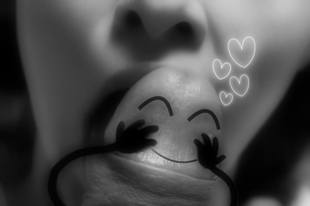 Photomontage d'une bite amoureuse