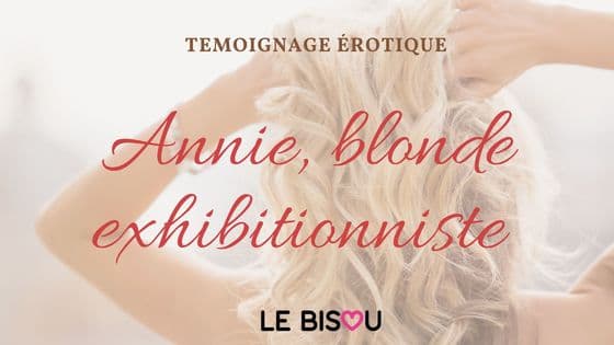 blonde exhibitionniste