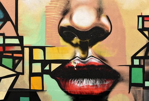 Street art coquin - focus