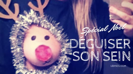 deguiser son sein en renne de noël